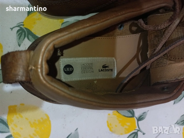 Lacoste N 41 кожени обувки - 13 €, снимка 4 - Дамски боти - 53375602