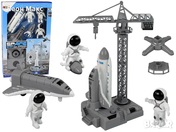 Детска космическа платформа Ракетна совалка астронавти, снимка 2 - Образователни игри - 48410877