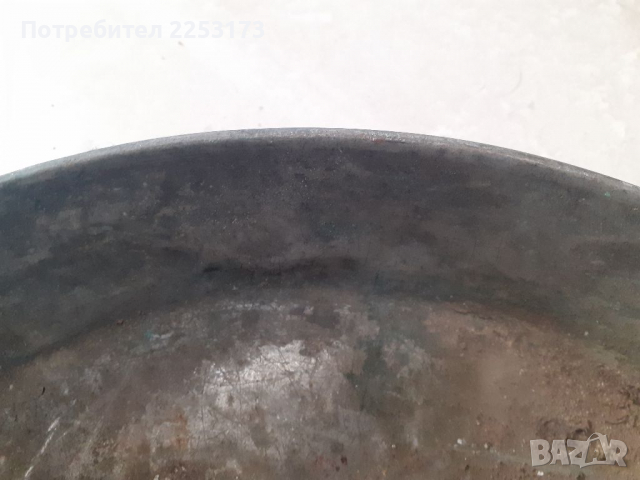 СТАРА медна тава със старо калайдисване, снимка 3 - Декорация за дома - 36381725