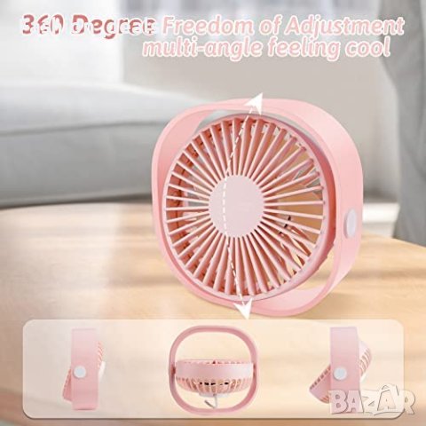 Нов Преносим вентилатор за дом, офис, пътуване къмпинг с USB, снимка 2 - Други стоки за дома - 40507977