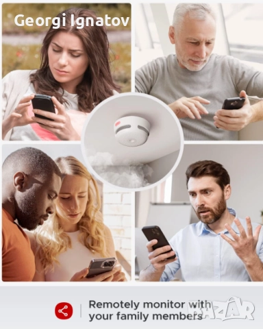 Интелигентен детектор за дим Wi-Fi, приложение X-Sense, FS61, снимка 7 - Други стоки за дома - 51850625