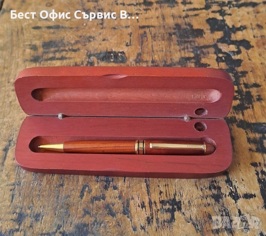 химикалка махагонова в махагонова дървена кутия, снимка 5 - Други - 52167295