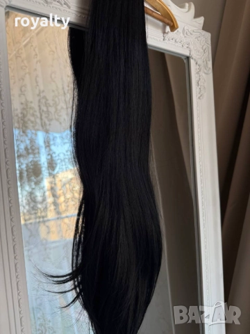 Опашка Щипка Черна , снимка 2 - Аксесоари за коса - 52866098