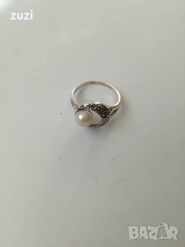 Елегантен дамски сребърен пръстен. Сребро проба 925. , снимка 3 - Пръстени - 38354477