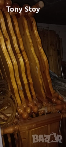 Дървени легла от чам с рамер 190х82 , снимка 2 - Спални и легла - 53321658