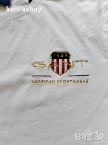 gant - страхотна мъжка тениска XL, снимка 3 - Тениски - 51659507