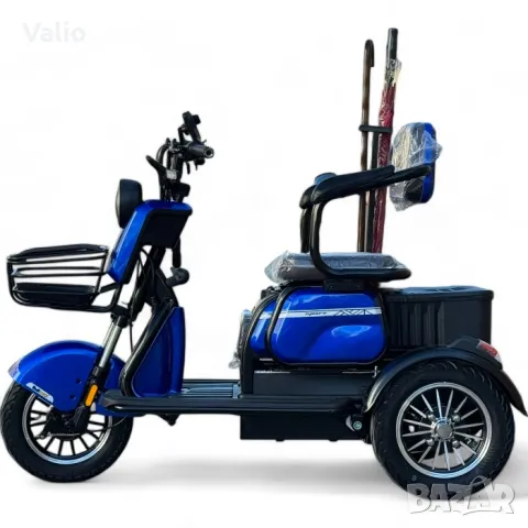 Електрическа триколка за 2+1 150]W,60V, снимка 4 - Мотоциклети и мототехника - 48352051
