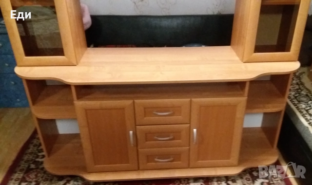 Нова холна секция за ТВ. Руско производство, плътно ПДЧ 16мм, Череша., снимка 6 - Секции и витрини - 52940972