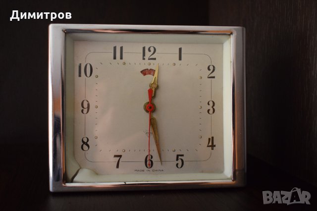 Ретро китайски часовник-будилник, снимка 1