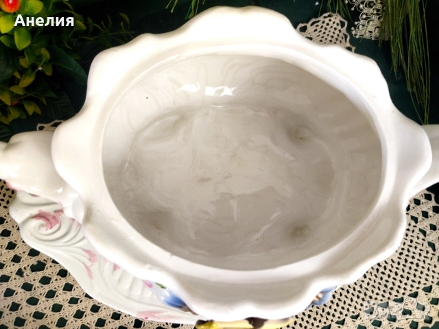 Съд от Италия с плато -прекрасен! , снимка 3 - Чинии - 51829072