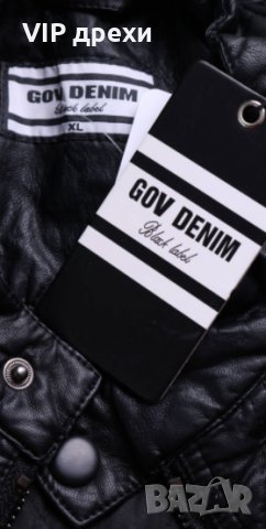 Кожено яке GOV DENIM , снимка 4 - Якета - 31718947