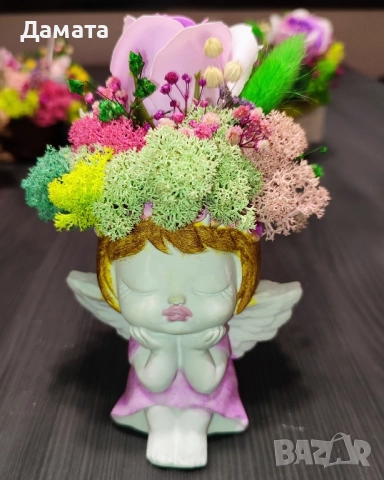 Кашпи/декорации със скандинавски мъх , снимка 17 - Декорация за дома - 40089702