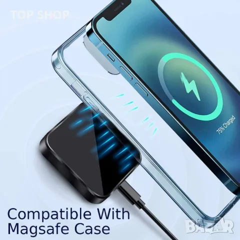 Магнитно безжично зарядно устройство F170бързо индукционно зарядно, снимка 2 - Безжични зарядни - 48473316