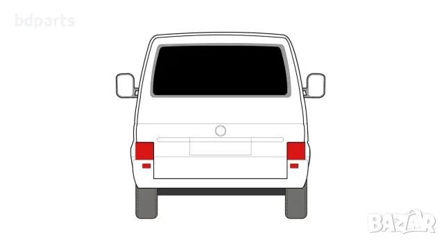 Брава за багажник, VW, Transporter T4, Единична врата, снимка 8 - Части - 56142115