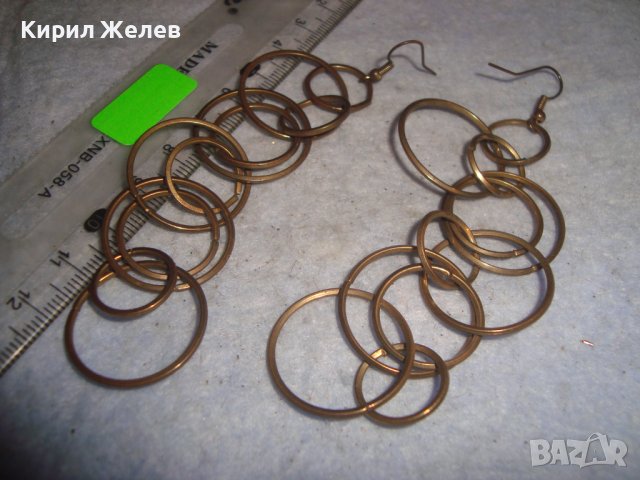 КРАСИВИ ХЕНД-МЕЙД АРТИСТИЧНИ ФЕШЪН ОБЕЦИ ХАЛКИЧКИ ЗЛАТИСТИ 20676