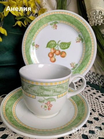 Англия Fruit garden сетове, чинии, снимка 4 - Чинии - 54187810