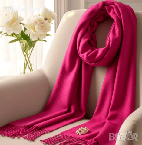 Кашмирени шалове за зимата, снимка 7 - Шалове - 31237077