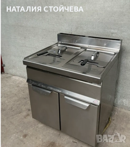 професионален фритюрник на газ с база, снимка 2 - Фритюрници - 54038419
