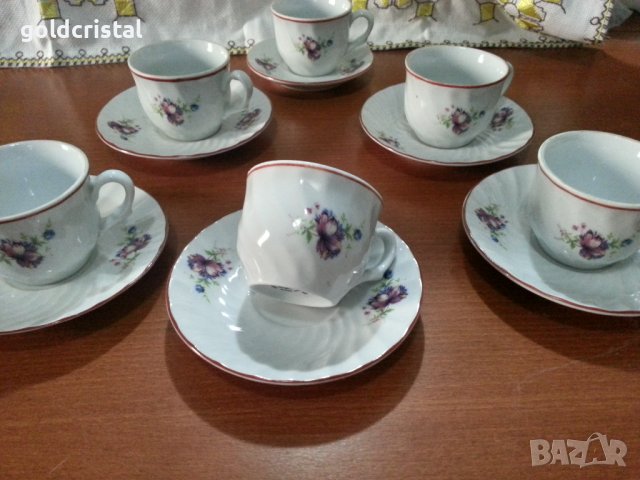 Стар български порцелан чашки са кафе , снимка 2 - Антикварни и старинни предмети - 42474877