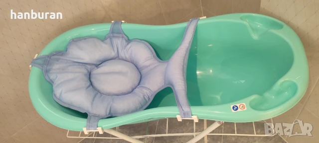 Бебешка вана със стойка и подложка за къпане., снимка 13 - За банята - 51263486