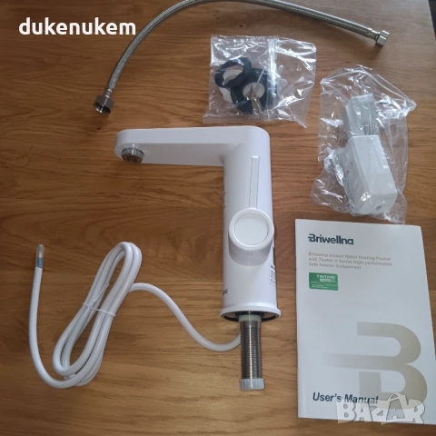 Електрически нагревателен смесител за топла вода 220V с дисплей, снимка 8 - Смесители - 52652160