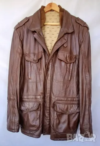Мъжка стилна от естествена кожа шуба  спортно елегантна.