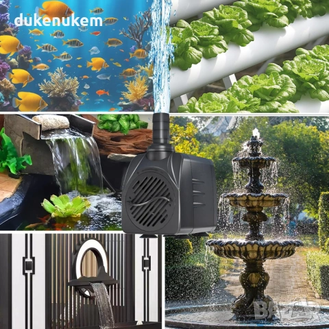 Потопяема водна помпа 10W – 600 L/ч, тиха работа, снимка 6 - Друга електроника - 53243790