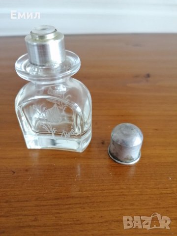 Винтидж шишенце за парфюм със сребърна капачка , снимка 3 - Колекции - 31988158