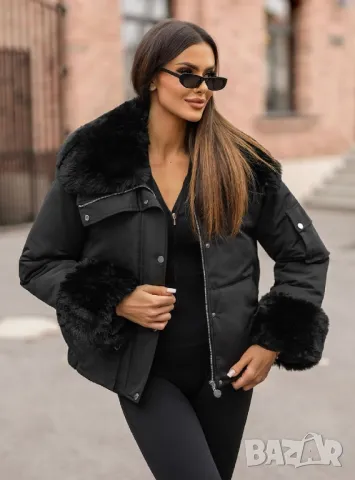 Уникално зимно яке с пух , снимка 4 - Якета - 47941731