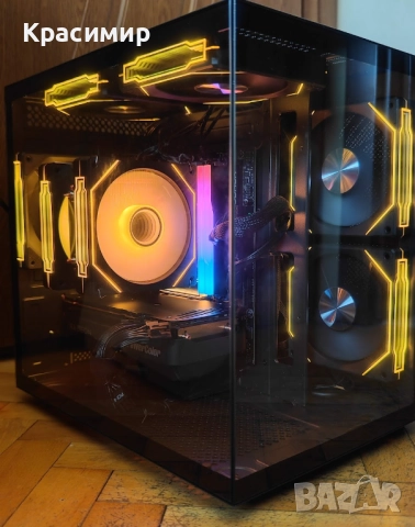 Мини Гейм PC Ryzen 5 7500f,AMD 9060xt 16gb,32gb ddr5, 1tb nvme,2tb hdd, снимка 4 - Геймърски - 52674603