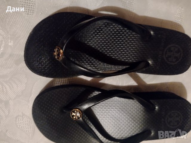 Дамски джапанки на платформа Tory Burch , снимка 4 - Чехли - 38493333