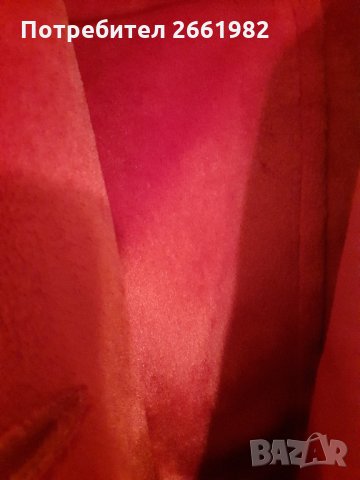 Уникалко кадифено червено палтенце, снимка 4 - Палта, манта - 31525275