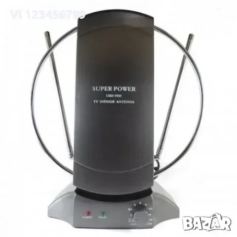 Стайна антена с вграден усилвател за цифрова TV и радио VHF/UHF/FM