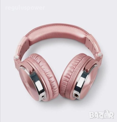 Слушалки Hi-res OneOdio Studio Pro 10 Rose Gold, 20 Hz-40 KHz, 32 Ом, 1600 mw, 6.35/3.5 mm, снимка 4 - Слушалки и портативни колонки - 42484908