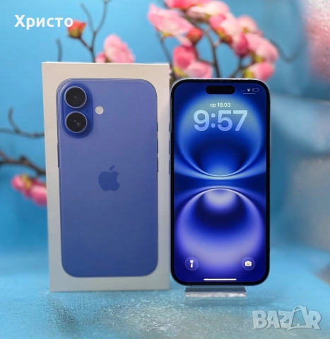 Apple iPhone 16, 128 GB, Ultramarine , снимка 2 - Apple iPhone - 53895494