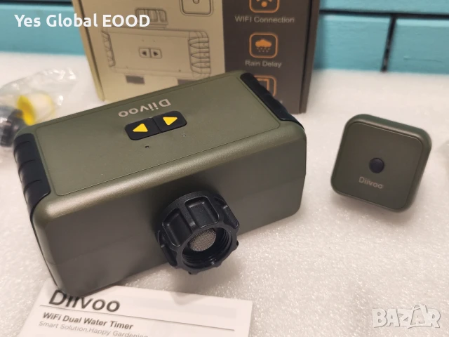 Смарт WiFi напоителен контролер Diivoo с 2 изхода и хъб, снимка 4 - Друга електроника - 51342507