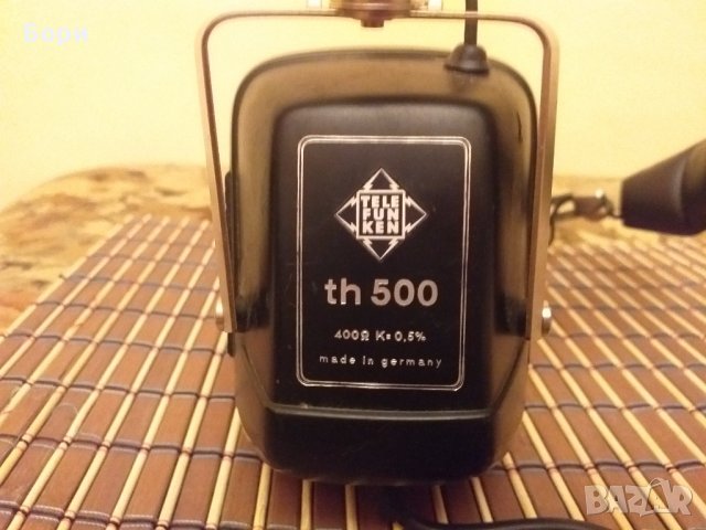 TELEFUNKEN HI-FI th 500 / 400 ома , K = 0,5%, снимка 5 - Слушалки и портативни колонки - 30732686