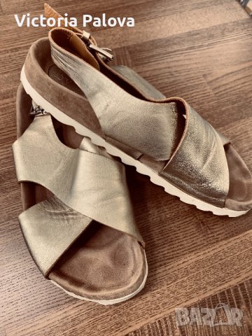 Скъпи златисти  сандали BY A.Италия, снимка 12 - Сандали - 36866398