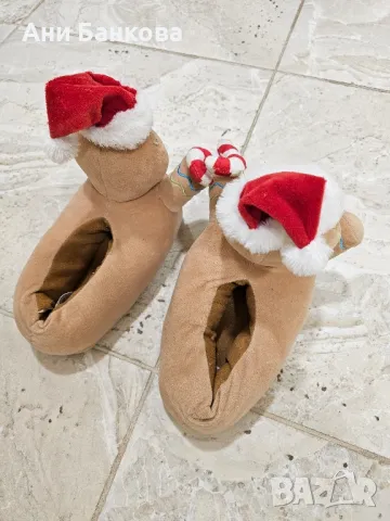 Пантофи коледни, снимка 3 - Детски пантофи - 48307888