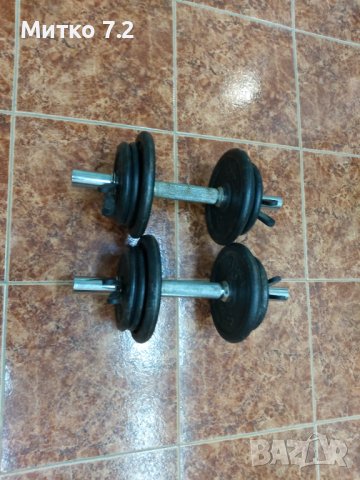 Дъмбели 2x10кг, снимка 6 - Фитнес уреди - 36822118