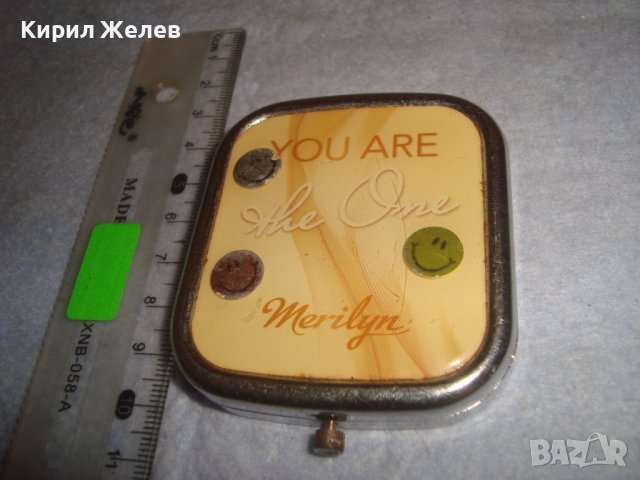 Merilyn Фешън - Арт СТИЛНО КРАСИВО СГЪВАЕМО СРЕБРИСТО МЕТАЛНО ДЖОБНО ДАМСКО ОГЛЕДАЛЦЕ 26177