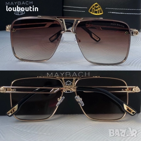 Мъжки слънчеви очила правоъгълни 4 цвята Maybach, снимка 4 - Слънчеви и диоптрични очила - 51706452