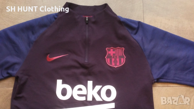 NIKE FC BARCELONA Football Long Sleeve Размер M футболна блуза 3-61, снимка 3 - Спортни дрехи, екипи - 52793852