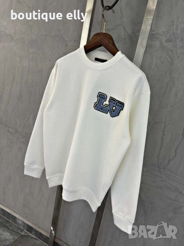 мъжка блуза - синьо, бяло, черно