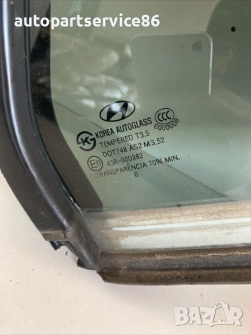 Странично малко стъкло за задна дясна врата за Hyundai Santa Fe (2009), снимка 2 - Части - 54333307