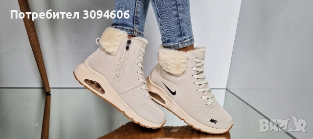 Дамски боти с пух , снимка 5 - Дамски боти - 52364570