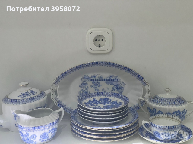 Троен сет Seltmann Weiden от серията China Blue, снимка 11 - Други - 44745112