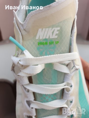 маратонки  NIKE ZOOM FLY SP RAGE GREEN  номер 43,5-44, снимка 13 - Маратонки - 37495284