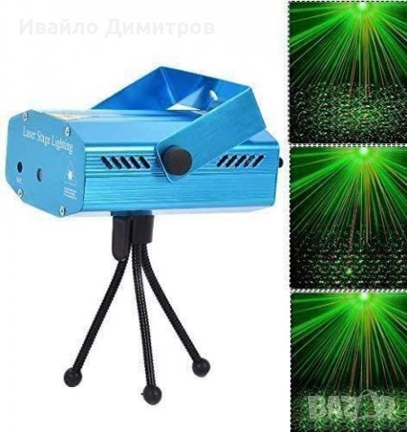 МИНИ ДИСКО ЛАЗЕР С ЕФЕКТНИ ПРОГРАМИ, снимка 1