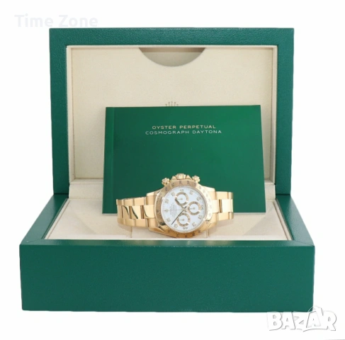 Rolex Cosmograph Daytona 40mm Yellow Gold White Dial Diamond Различни Варианти, снимка 2 - Мъжки - 54042430
